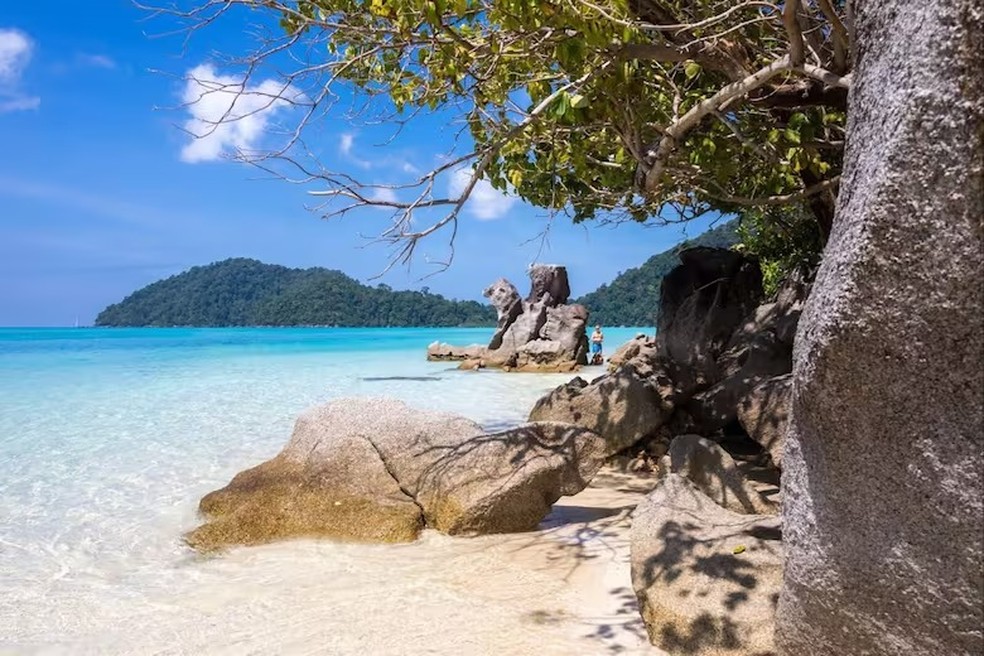 'Visão perfeita': Uma praia em Koh Phra Tong, onde Hook nasceu — Foto: La Nacion