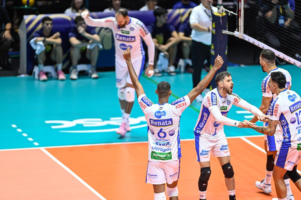 Bruninho em ação pelo Vôlei Renata/Campinas — Foto: Pedro Teixeira/Vôlei Renata