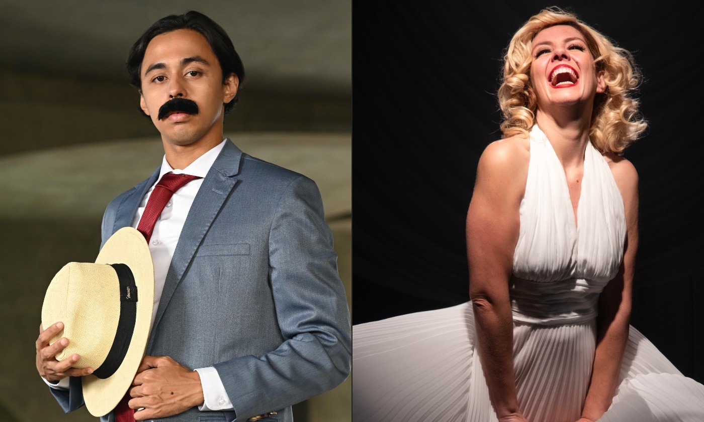 Marilyn Monroe e Santos Dumont inspiram monólogos em cartaz na Cidade das Artes