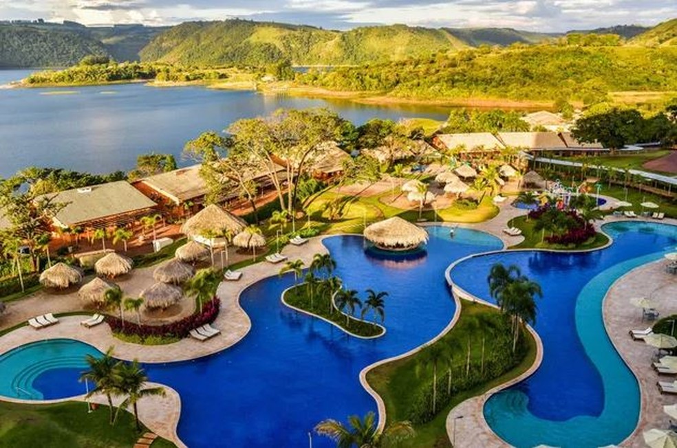 Tayayá Aqua Resort, em Ribeirão Claro, no Paraná — Foto: Divulgação