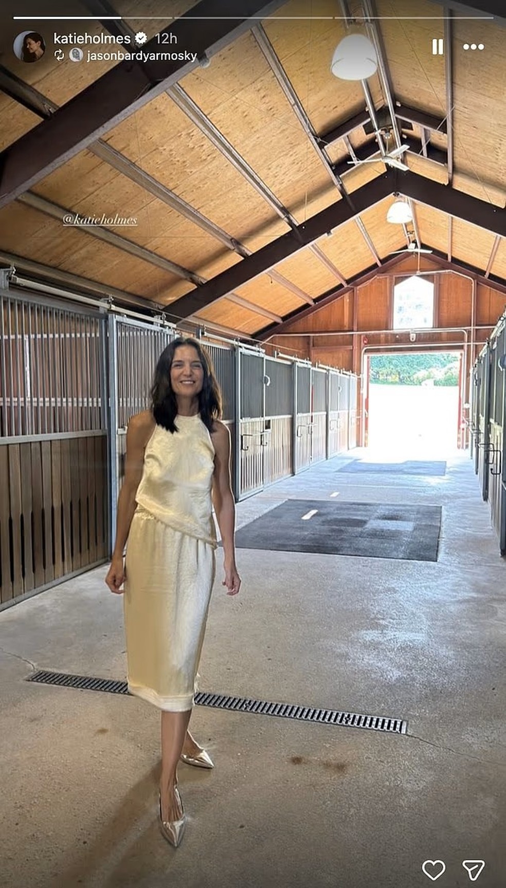 Katie Holmes assumiu relacionamento nas redes sociais — Foto: Reprodução | Instagram