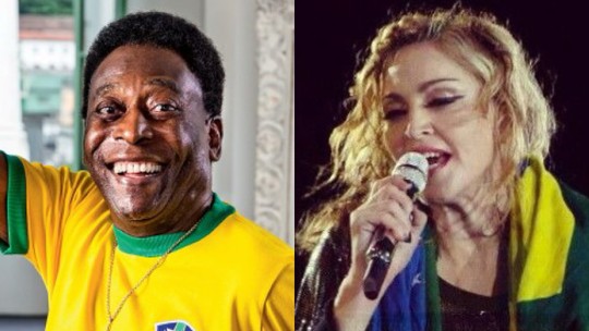 Rainha do pop, Madonna prepara tributo a Pelé, rei do futebol, em seu show de Copacabana