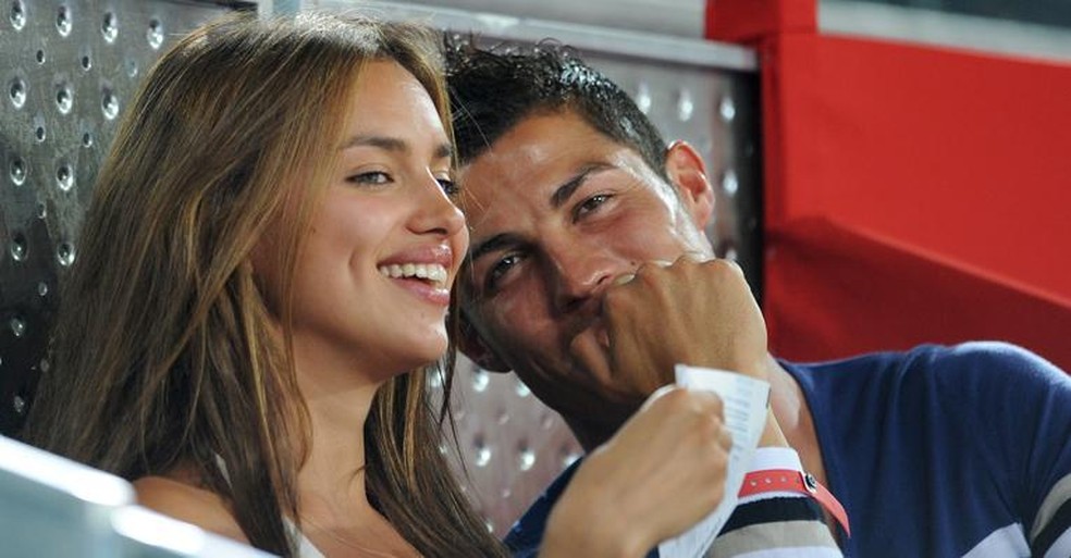 Cristiano Ronaldo com a amada Irina Shayk — Foto: Getty Images