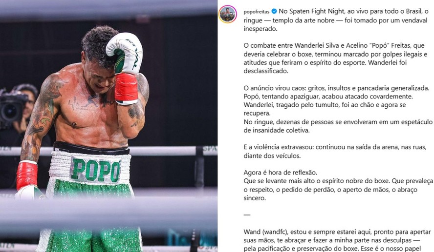 Popó propõe pacificação a Wanderlei: ‘Pronto para te abraçar’