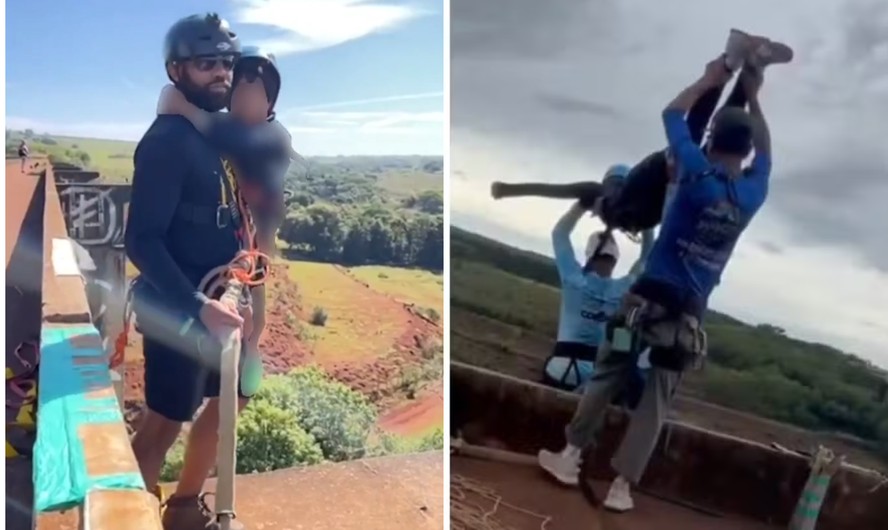 Instrutor de rope jump que lançou jovem sem corda já fez salto com criança na mesma ponte em SP; videos