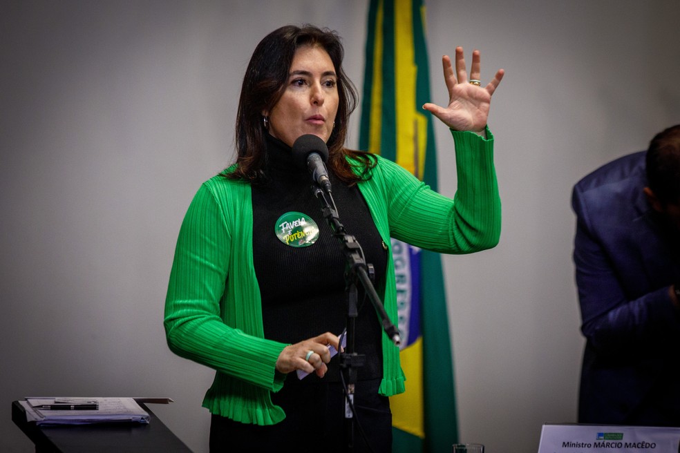 Simone Tebet, ministra do Planejamento: um dos focos de sua pasta será a avaliação de políticas públicas — Foto: Brenno Carvalho / Agência O Globo