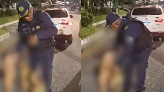 Policiais de Belém resgatam bebê de 1 ano que fugiu de casa com cachorro caramelo; veja vídeo