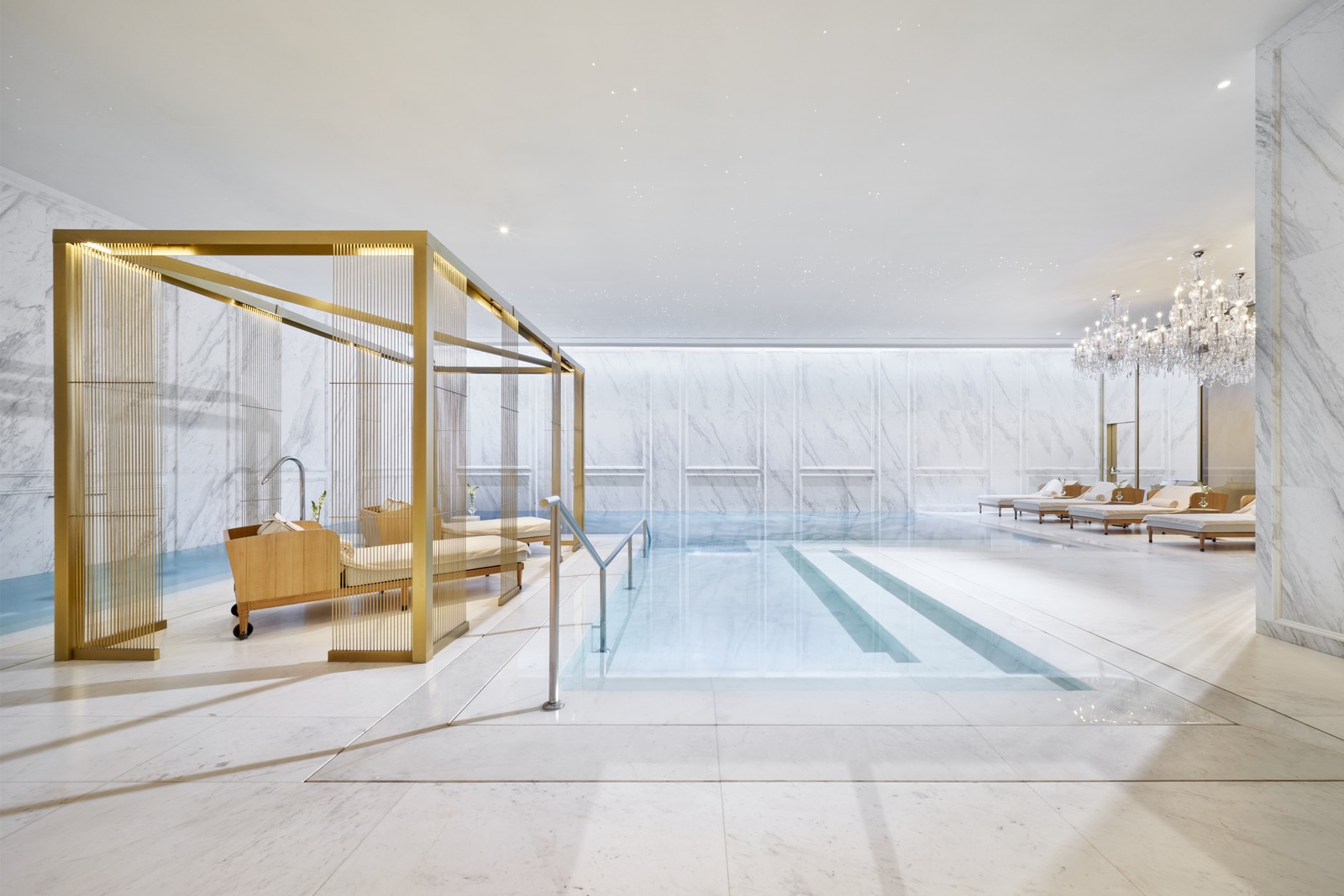 Spa do Mandarin Oriental Ritz, único hotel de Madri que recebeu três chaves Michelin — Foto: Divulgação