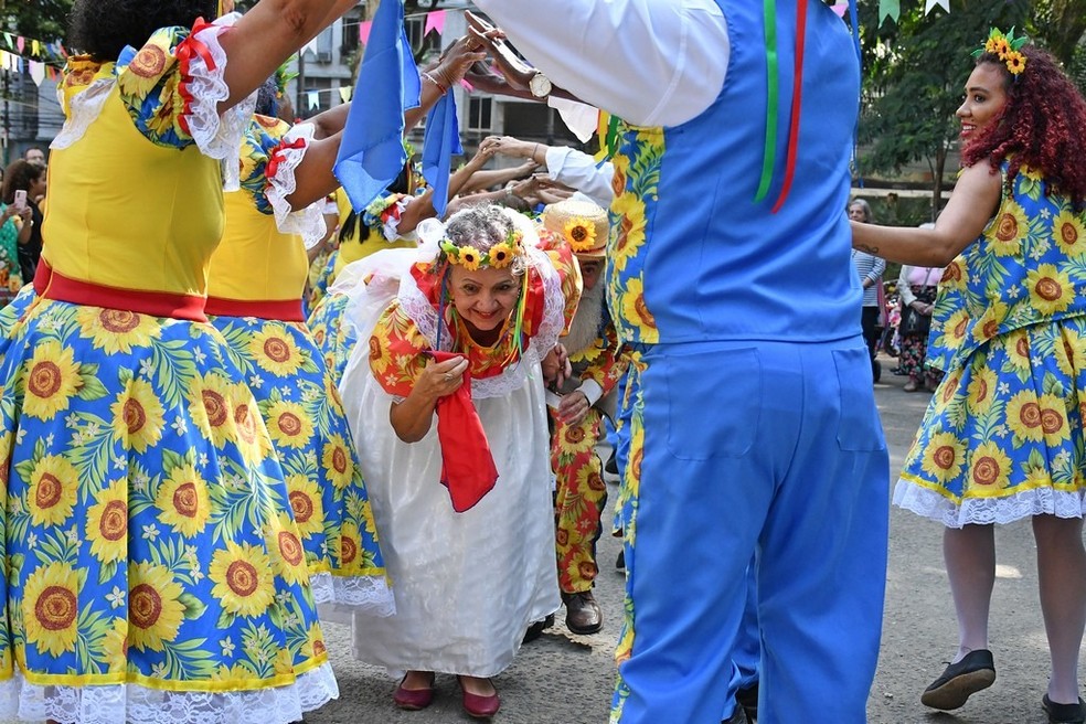 Conceição Machado foi a noiva no Casamento Caipira de 2023 — Foto: Divulgação
