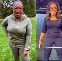 A apresentadora Oprah Winfrey afirmou ter perdido 23 quilos com o auxílio da caneta emagrecedora, porém, relatou ter tido um efeito rebote após interromper o uso. Ela recuperou 9 quilos. — Foto: Reprodução/Instagram