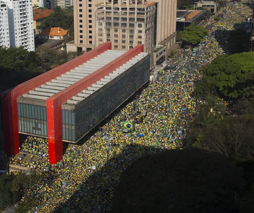 Ato bolsonarista na Avenida Paulista em 2022