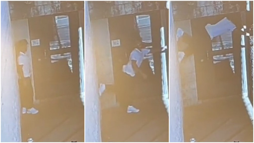 Vídeo mostra momento em que brasileiro foge da prisão nos EUA — Foto: Reprodução