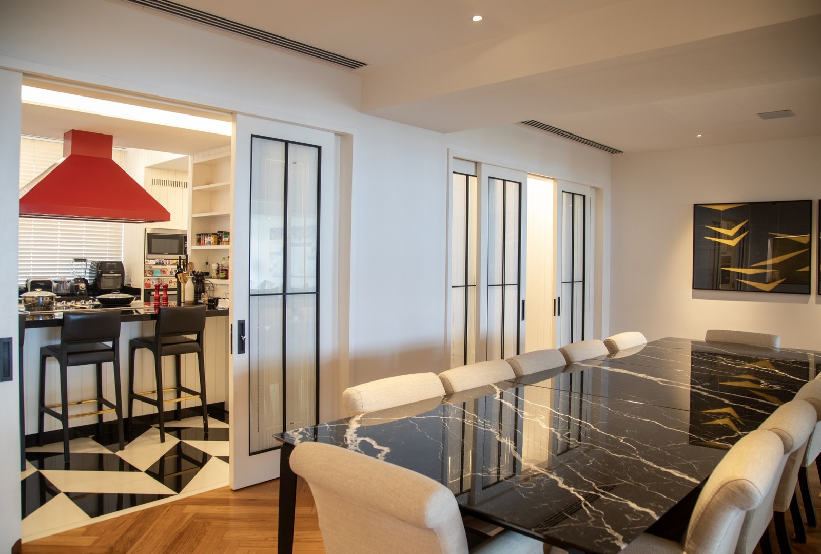 Detail of the apartment of the actress Clarice Alves and her husband, the player Marcelo — Photo: Ana Branco