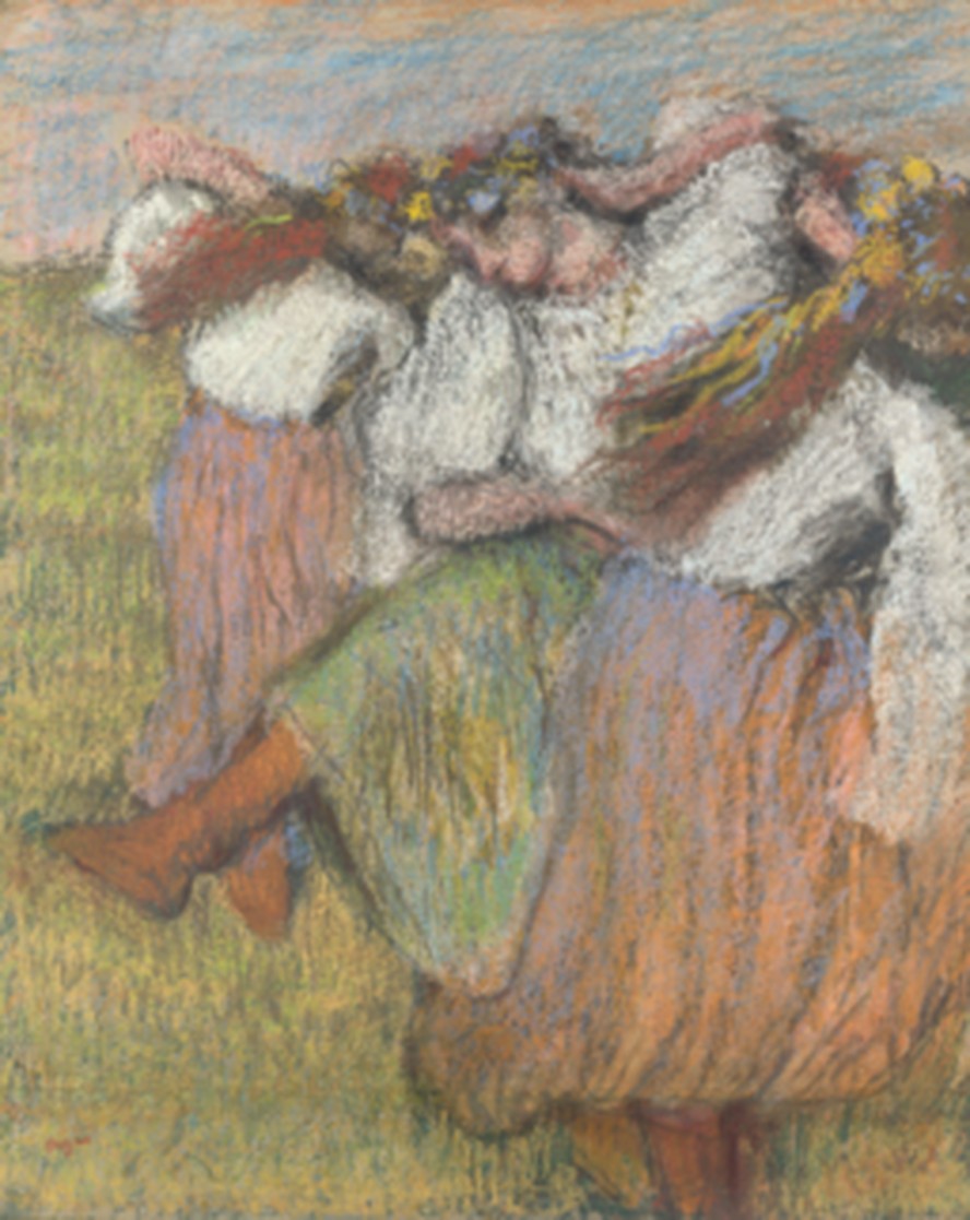'Bailarinas ucranianas', tela de Edgar Degas, exposta na National Gallery de Londres