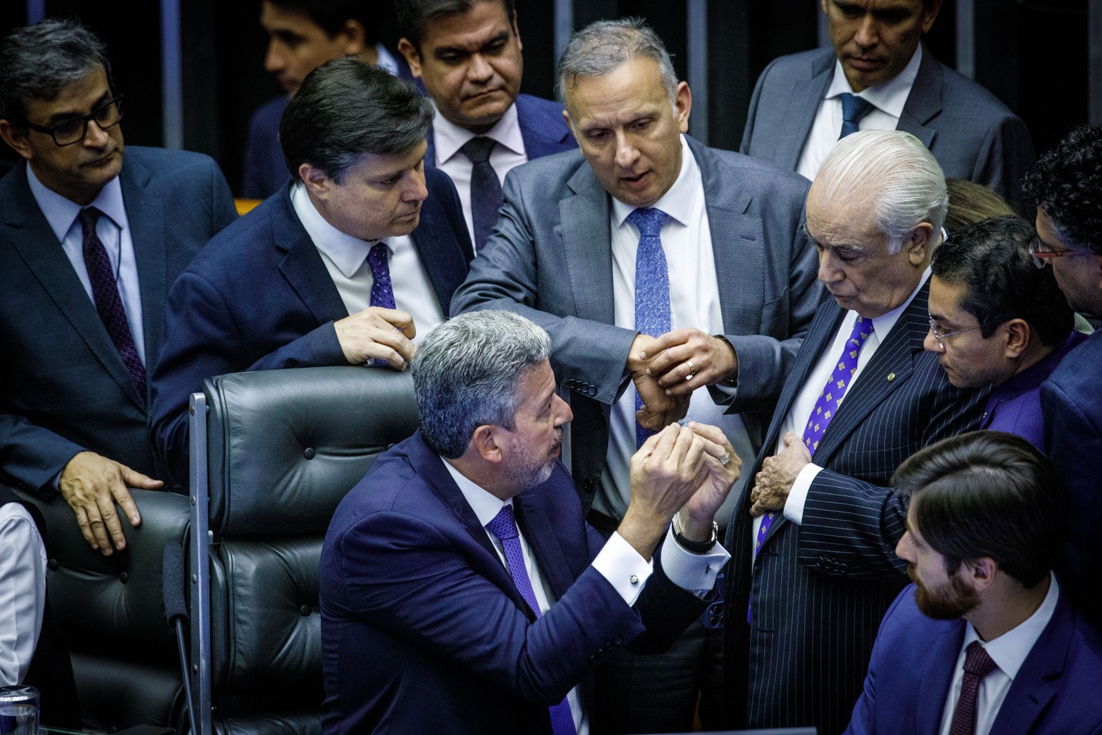 A votação da Reforma Tributária na Câmara dos Deputados. — Foto: Brenno Carvalho / Agência O Globo