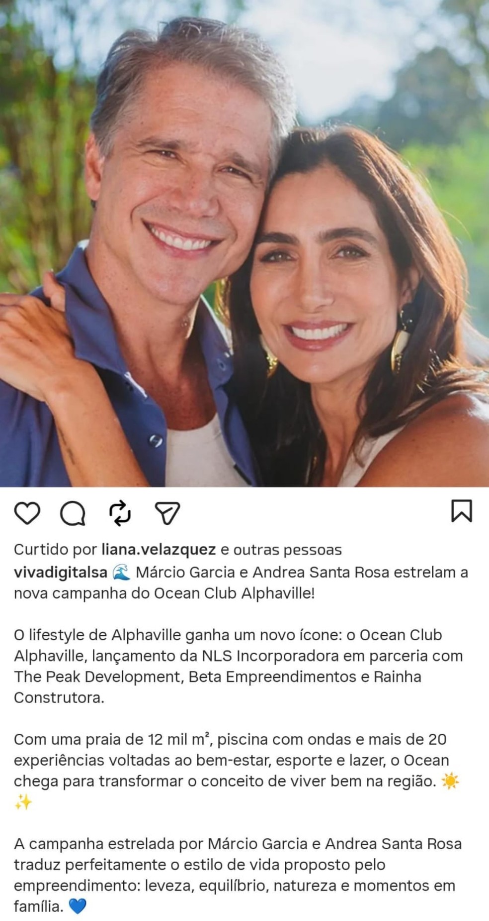 Marcio Garcia was involved in a controversy over a real estate project in Alphaville — Photo: Instagram reproduction