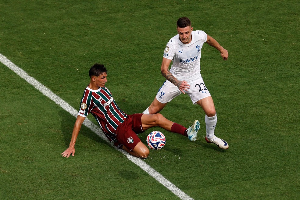 Facundo Bernal assumiu titularidade do Fluminense no mata-mata — Foto: Michael Reaves / GETTY IMAGES NORTH AMERICA / Getty Images via AFP