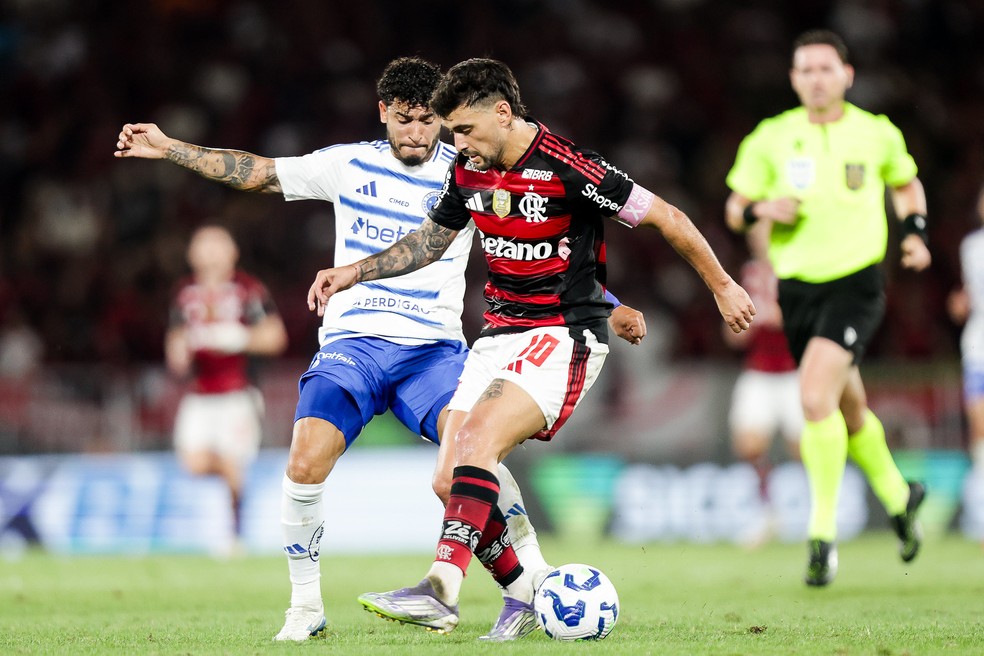 A partida entre Flamengo e Cruzeiro, no Maracan  Foto: Gilvan de Souza/Flamengo