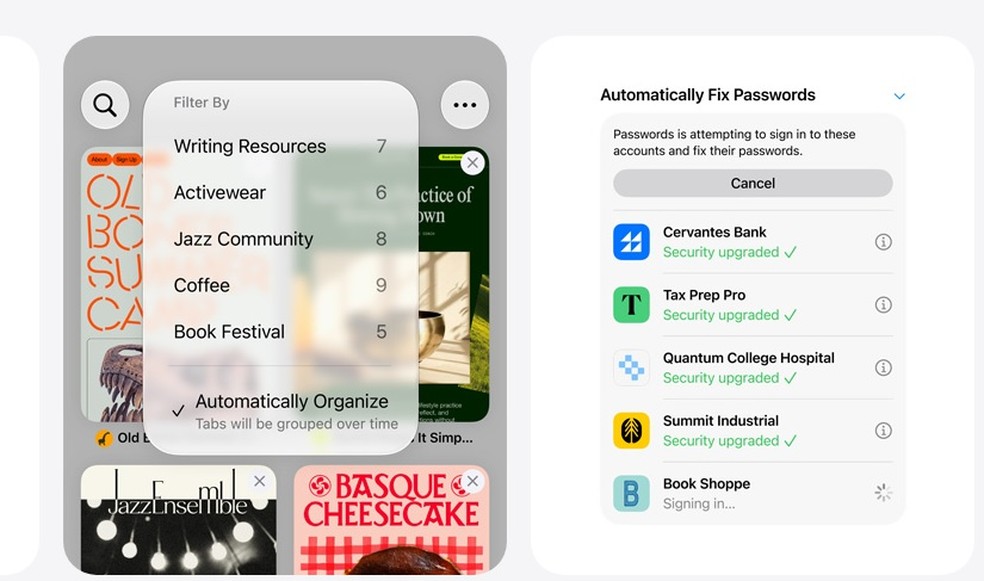 Apple traz novas fun&ccedil;&otilde;es no Safari e no aplicativos Senhas &mdash; Foto: Divulga&ccedil;&atilde;o
