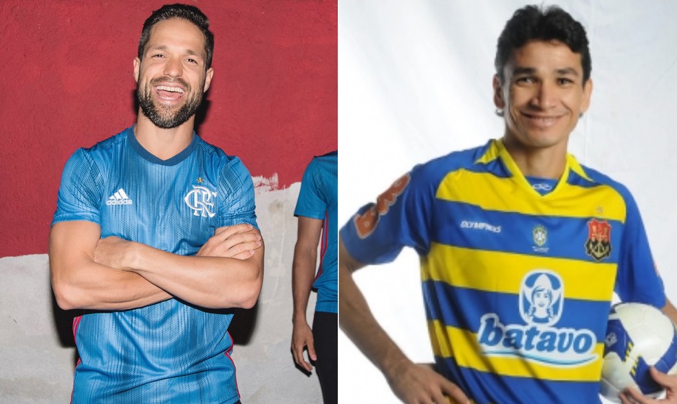 Uniformes do Flamengo em 2018 e 2010 — Foto: Divulgação/Adidas e Alexandre Vidal/Flamengo