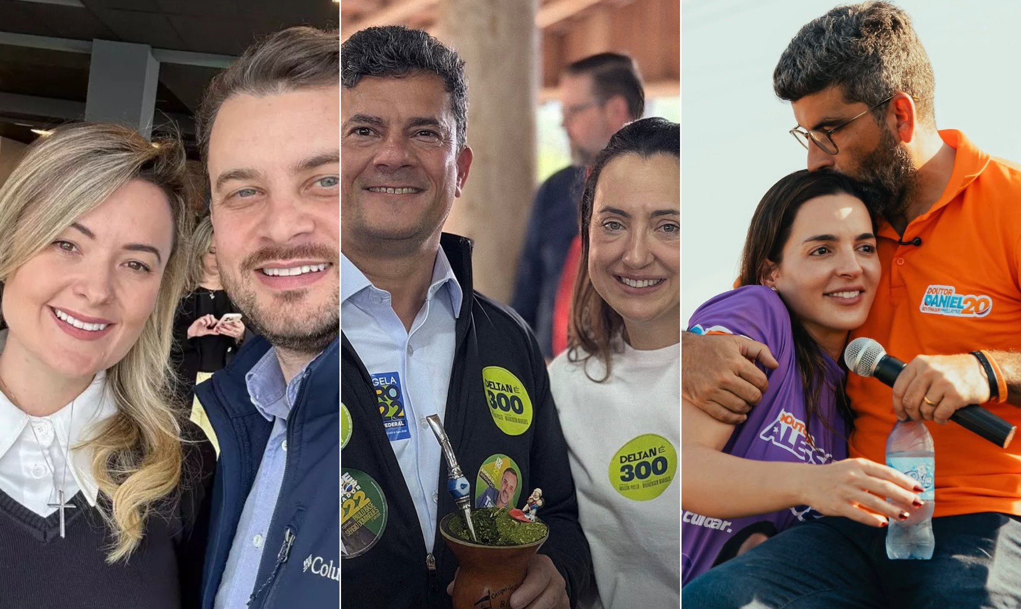 Do casal Moro a governador e senadora: os parceiros no amor que levaram a relação para as urnas (e venceram)