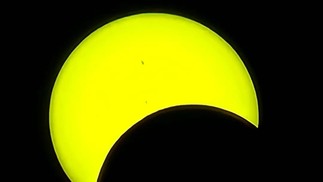 Eclipse solar visto de João Pessoa — Foto: Diogo Tozzi/Semana do Eclipse 2023