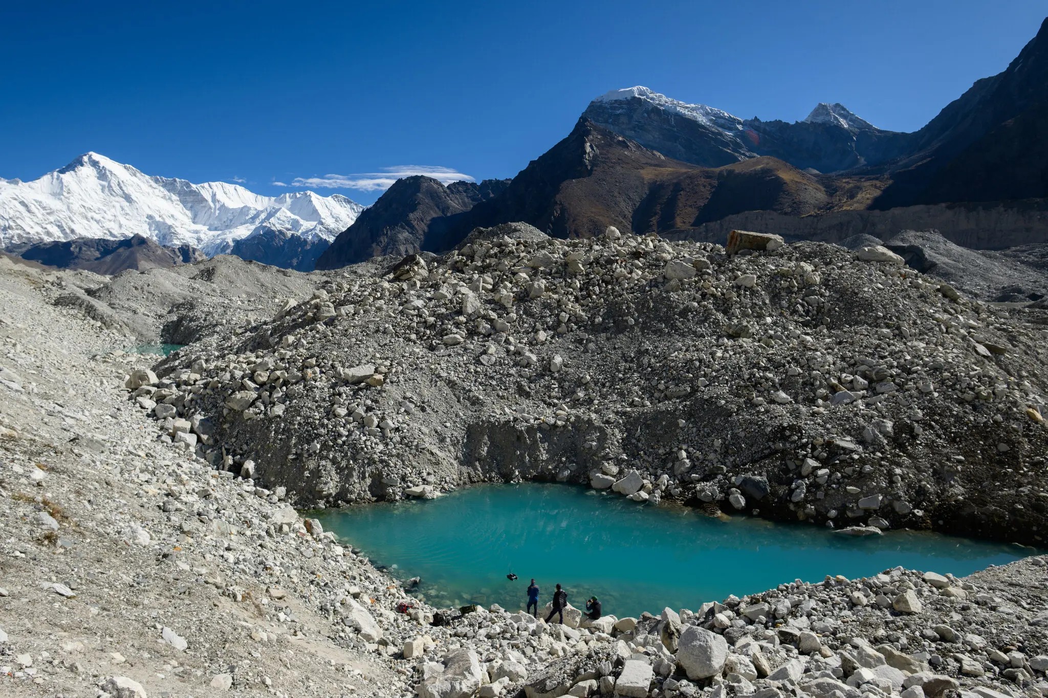Calor incomum fez geleira do Nepal colapsar e provocar avalanche mortal, diz cientista - Foto