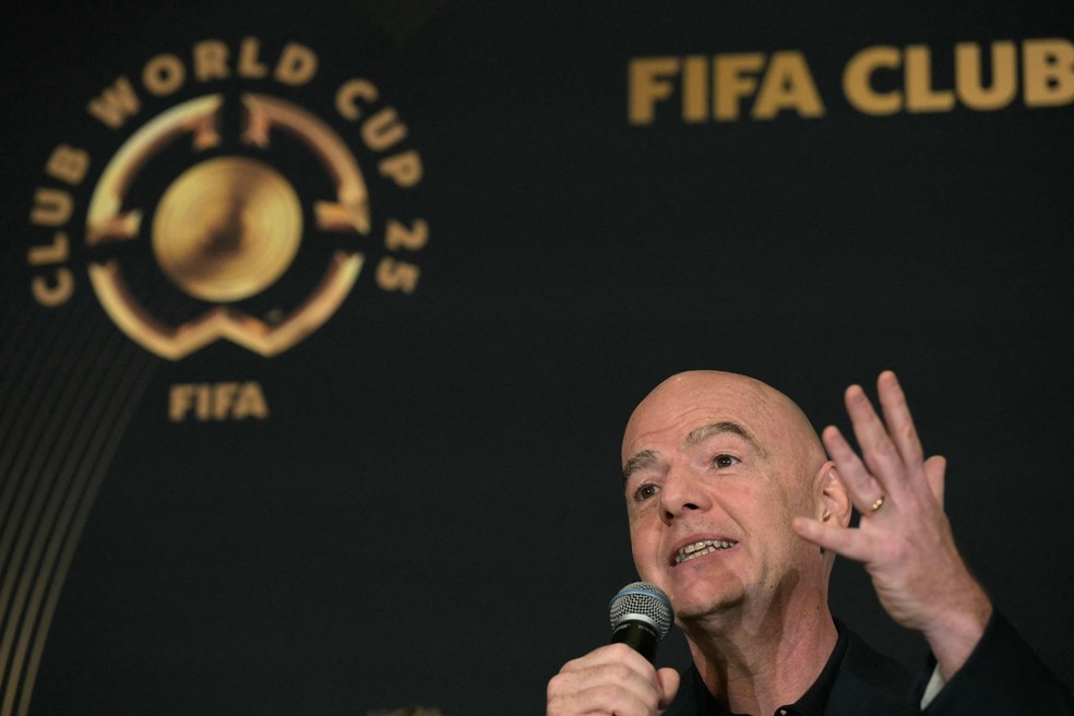 Gianni Infantino considera Copa do Mundo de Clubes um marco, apesar das críticas — Foto: Juan Mabromata / AFP