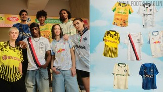 No Mundial de Clubes, sete times terão uniformes da collab Puma x KidSuper — Foto: Reprodução/Footy Headlines