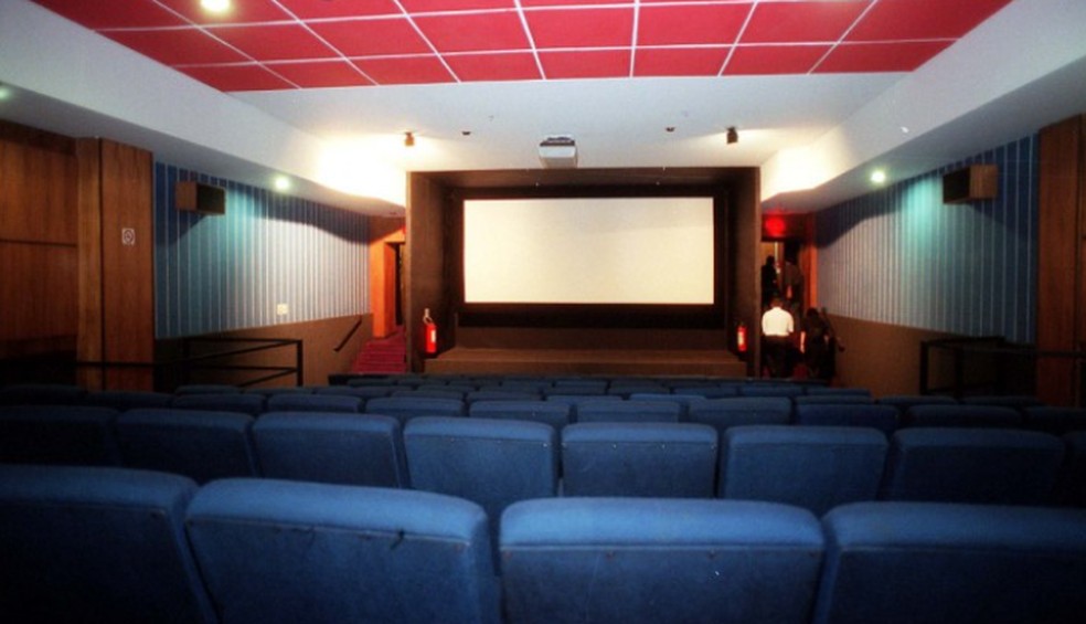 Sala de cinema onde estudante matou tr&ecirc;s pessoas, no Morumbi Shopping, em 1999 &mdash; Foto: Helcio Toth
