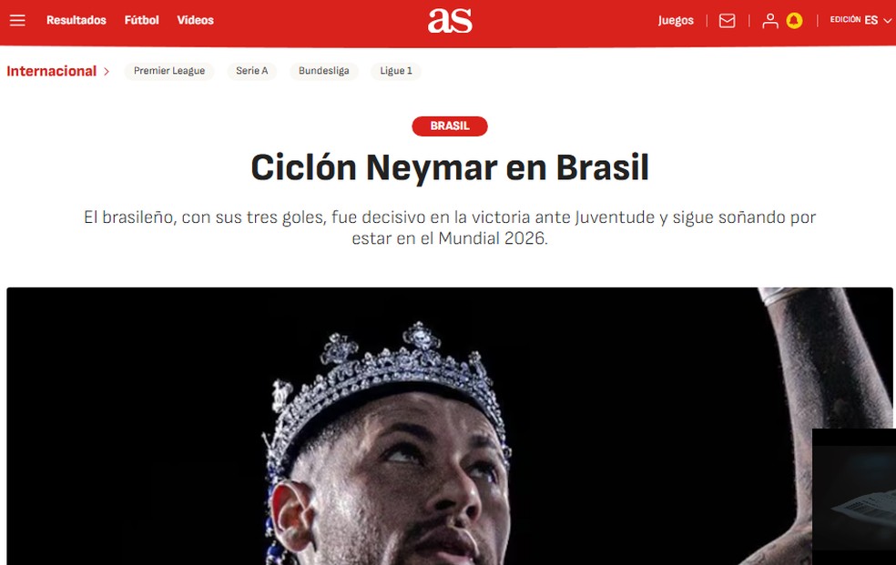 Neymar was mentioned by AS – Image: Reproduction