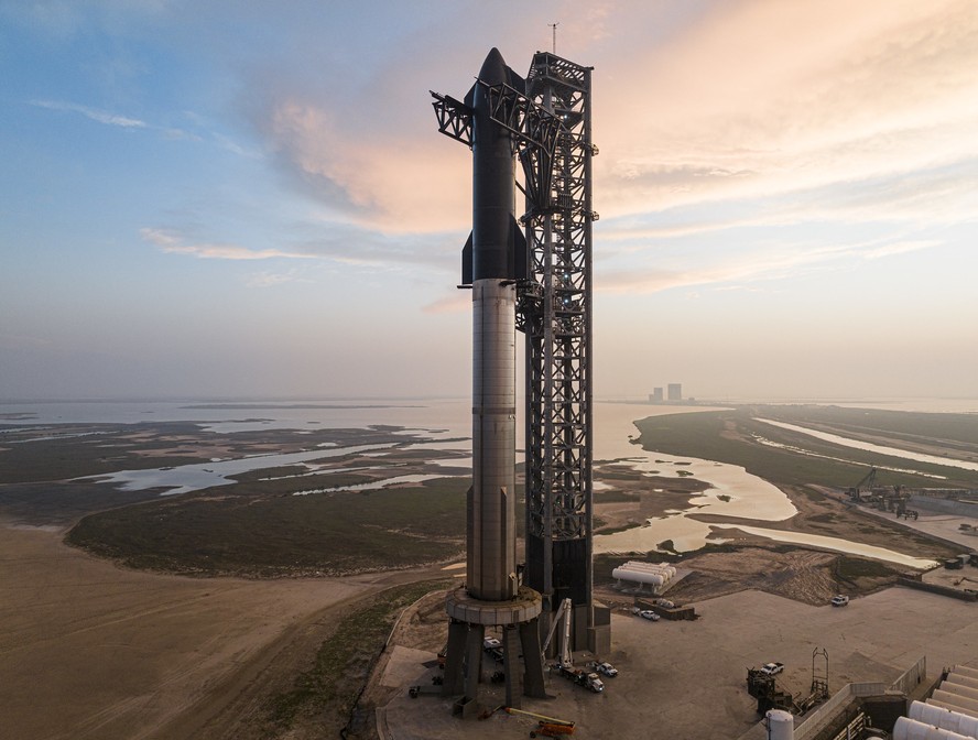 Starship, da SpaceX, foguete considerado o mais poderoso da história.