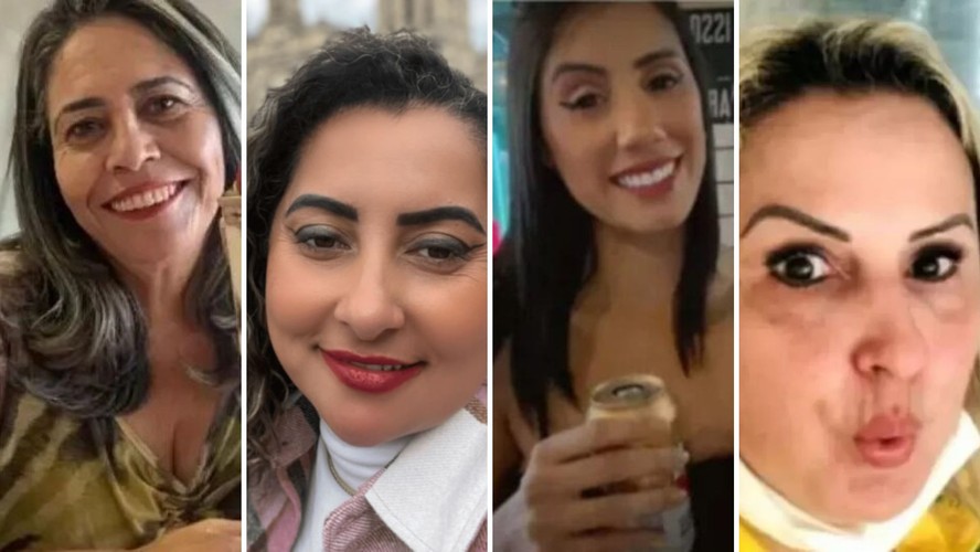 Foragidas do 8 de janeiro presas nos Estados Unidos por entrar no país ilegalmente: Rosana Maciel Gomes, Michely Paiva Alves, Cristiane Da Silva e Raquel de Souza Lopes