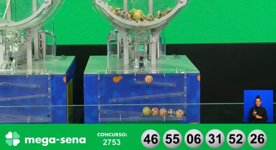 Resultado do concurso 2.753 da Mega-Sena