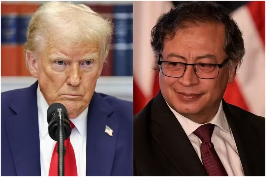 Petro acusa Trump de 'desinformação' sobre a Colômbia