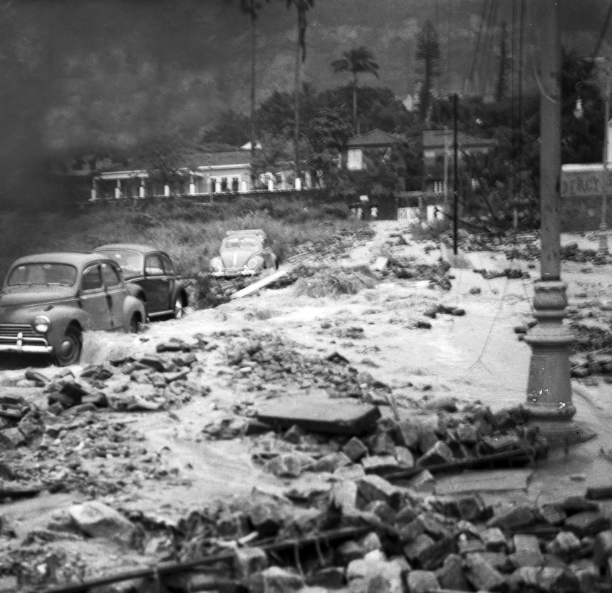 Jardim Botânico após cinco dias intensos de chuvas no Rio de Janeiro — Foto: Arquivo / Agência O Globo