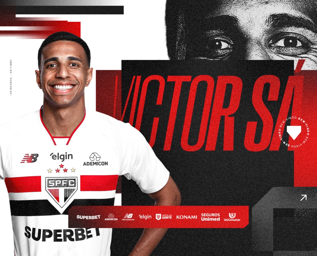 São Paulo anuncia contratação de Victor Sá até o fim de 2029