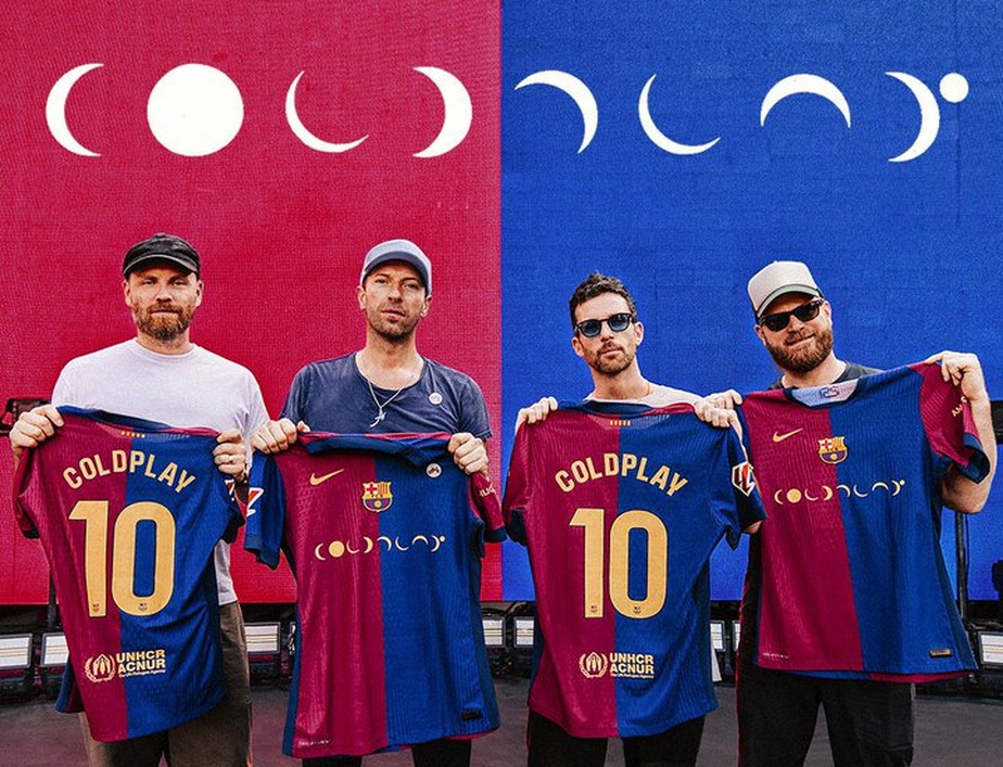 応援グッズ #6 FC Barcelona-Real Madrid Barcelona escolhe banda Coldplay para estampar camisa no próximo