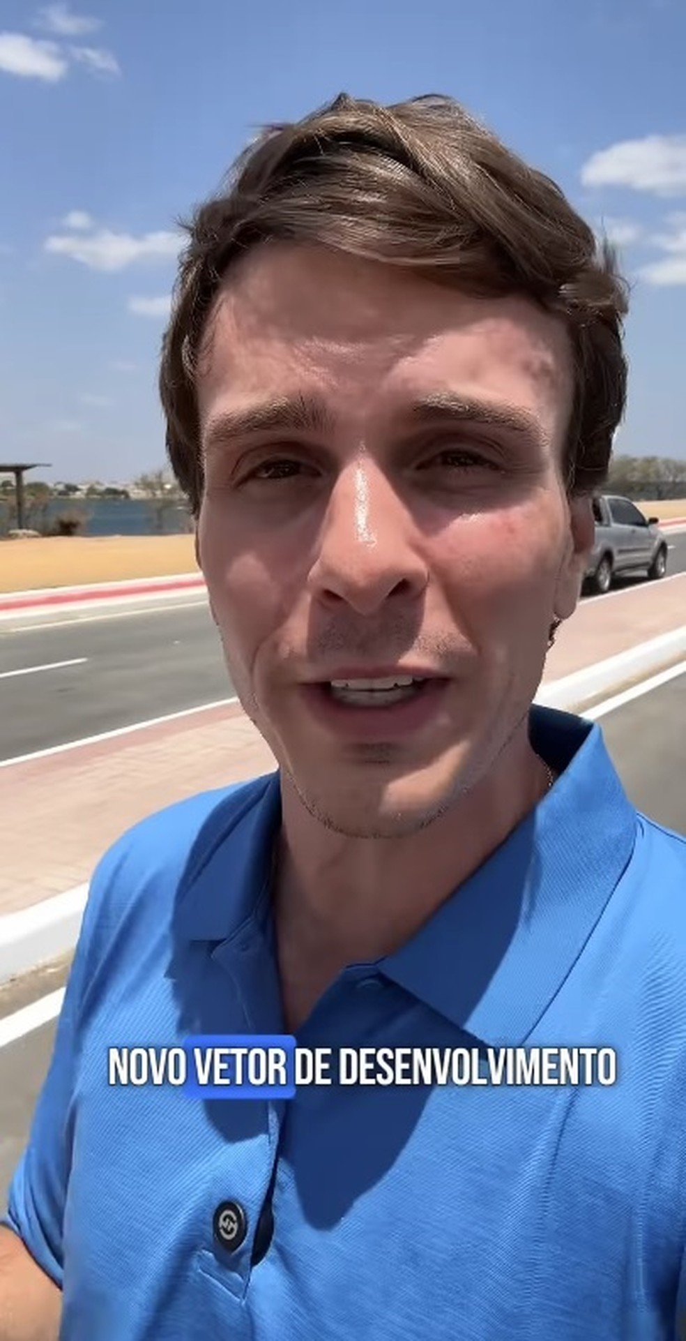 Miguel Coelho na inauguração da Orla 3 — Foto: Reprodução/Instagram