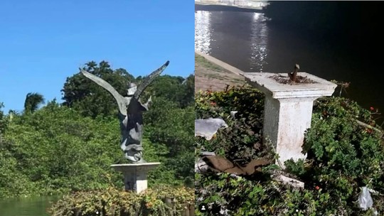 Estátua de bronze de 80 kg é furtada em Rio das Ostras, na Região dos Lagos