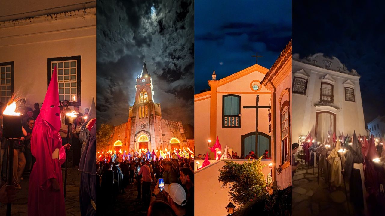 Entre tambores e chamas: Procissão do Fogaréu de 2026 toma ruas históricas de Goiás com tradição secular; veja imagens