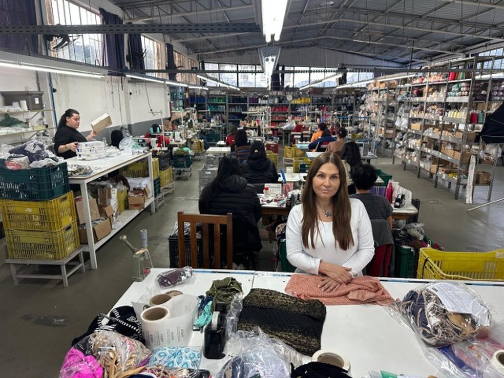 Despina Filios, sócia-gerente da Despi de moda praia: 70% das vendas vão para o mercado americano — Foto: Divulgação