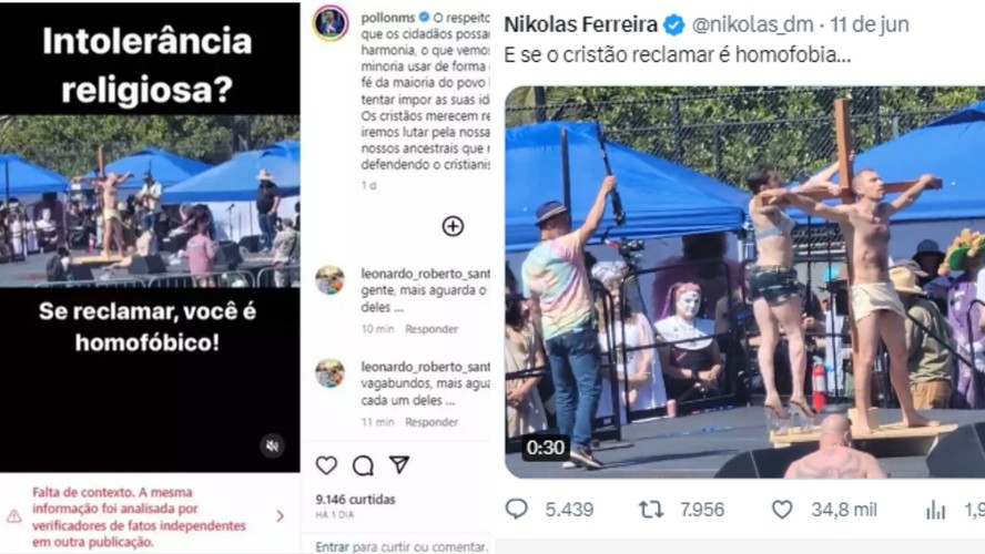 Pole dance na cruz e adultos seminus: bolsonaristas compartilham ...