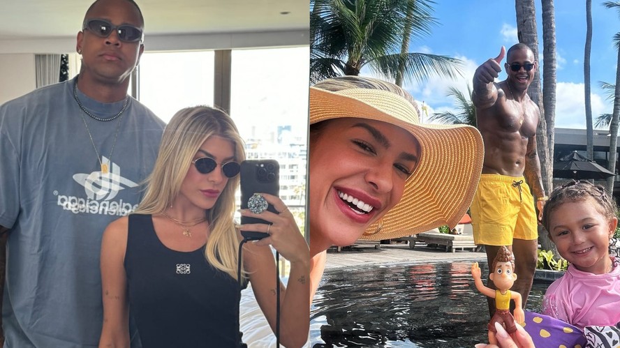 Lorena Improta e L&eacute;o Santana s&atilde;o pais de Liz, de 2 anos