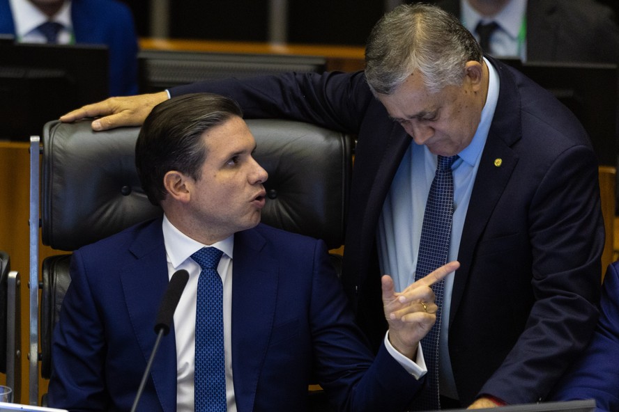 Plenário em votacão do PL antifacção na Câmara dos Deputados