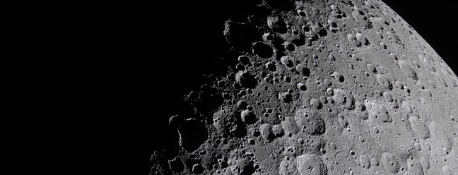 Imagens inéditas da face oculta da lua são registradas — Foto: NASA / AFP