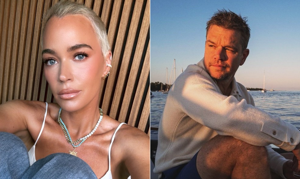 Teddi Mellencamp e Matt Damon — Foto: Reprodução/Instagram