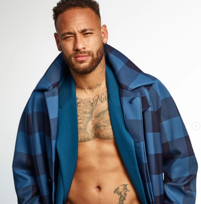 Neymar (Al-Hilal) ficou em terceiro lugar no ranking de 'jogador mais sexy' — Foto: Reprodução/Instagram