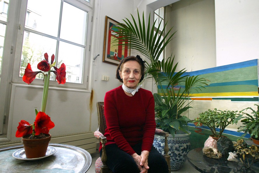 A pintora Françoise Gilot, em 2004