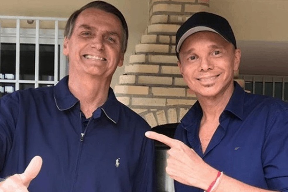 Jair Bolsonaro e Netinho — Foto: Reprodução